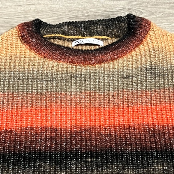 Zara Men's Knitted Sweater Size Medium - Picture 3 of 8
